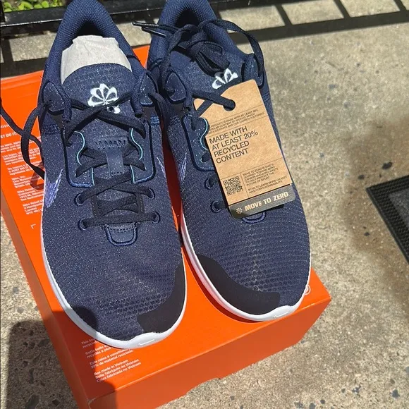 Nike Blue and White Running Shoes