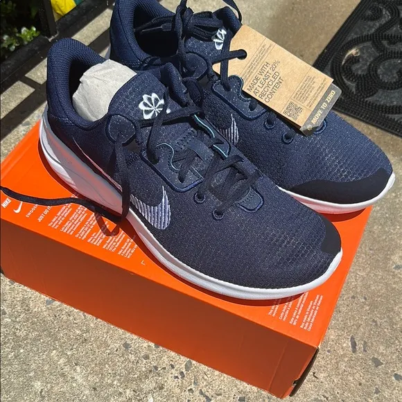 Nike Blue and White Running Shoes