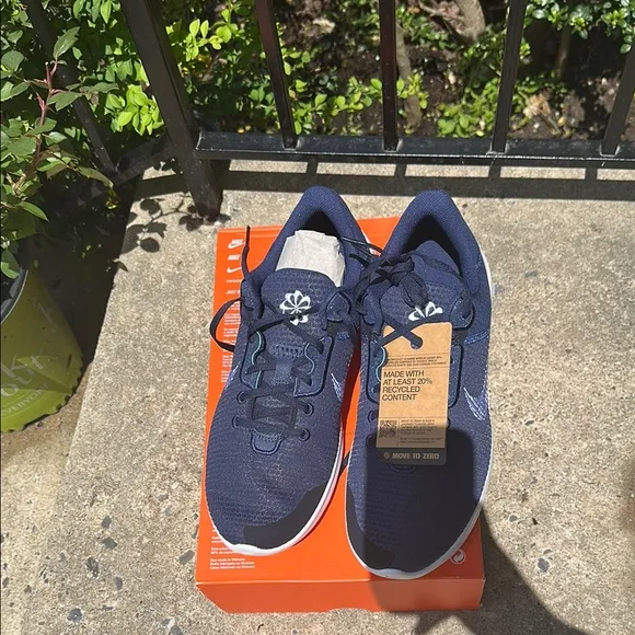 Nike Blue and White Running Shoes