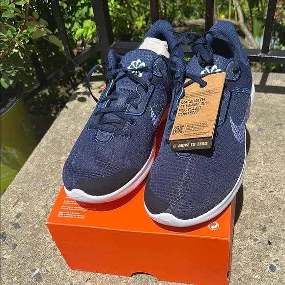 Nike Blue and White Running Shoes