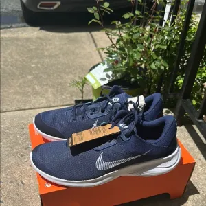 Nike Blue and White Running Shoes