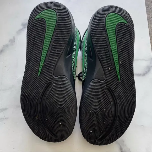 NIKE Boys TeamHustle digital black &amp; green sneakers Limited Edition Shoes Kids