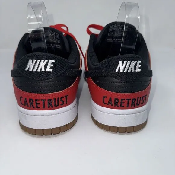Nike By You Dunk Low Custom Caretrust FN0569-900 Size 10.5‎ Lace Up Gum Sole