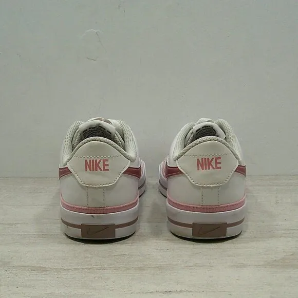 Nike Court Legacy Sneakers White Pink Glaze GS DA5380-110 - Size 5 Y