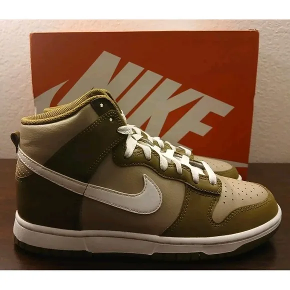 Nike‎ Dunk High Mocha - DJ6189-201- Sneakers Shoes Very Clean -Size 8 #651