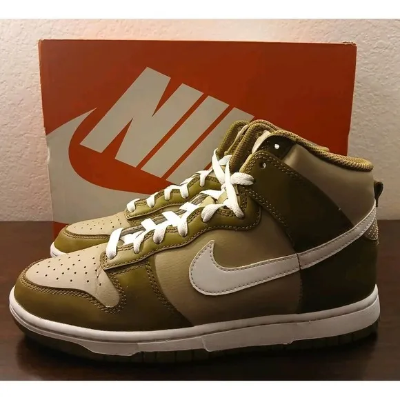 Nike‎ Dunk High Mocha - DJ6189-201- Sneakers Shoes Very Clean -Size 8 #651