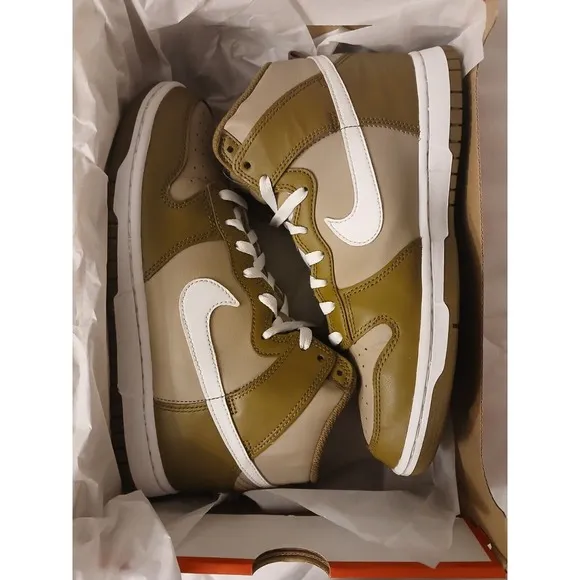 Nike‎ Dunk High Mocha - DJ6189-201- Sneakers Shoes Very Clean -Size 8 #651