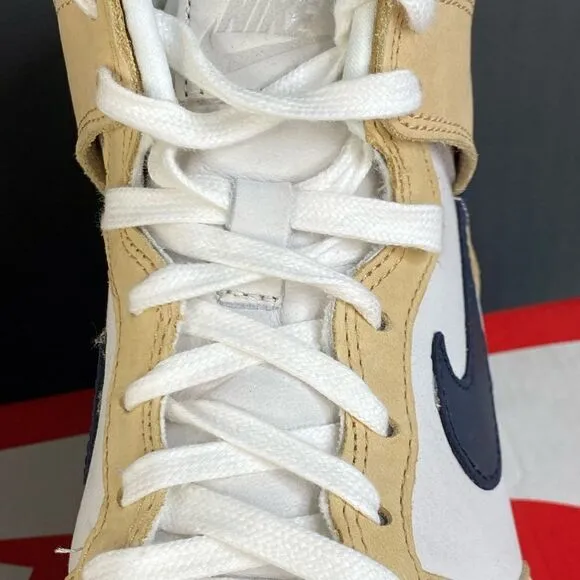 Nike Dunk High Premium 'Sesame Obsidian' womens sneaker shoes size 7.5
