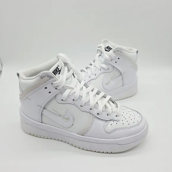 Nike Dunk High Up Summit White Sail Leather Women's Shoes Size 7