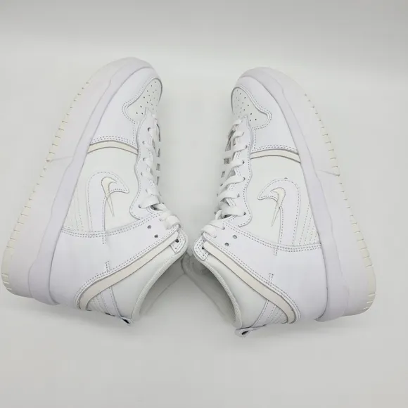 Nike Dunk High Up Summit White Sail Leather Women's Shoes Size 7