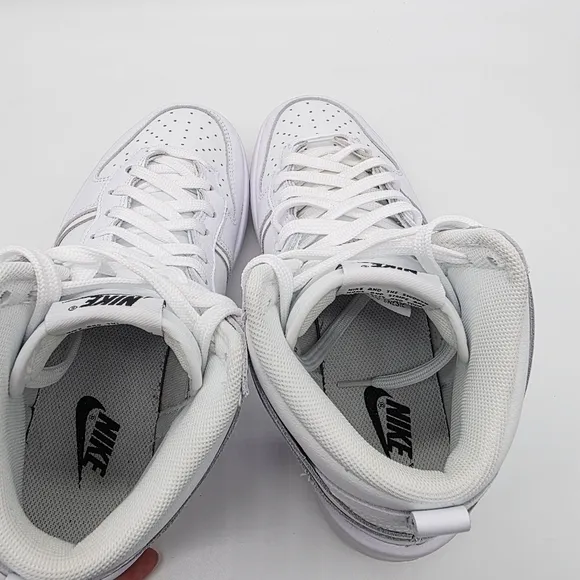Nike Dunk High Up Summit White Sail Leather Women's Shoes Size 7