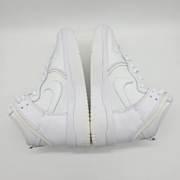 Nike Dunk High Up Summit White Sail Leather Women's Shoes Size 7