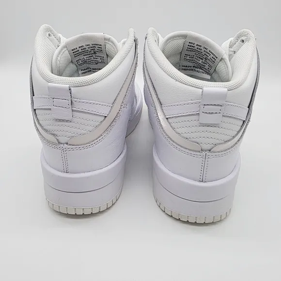 Nike Dunk High Up Summit White Sail Leather Women's Shoes Size 7