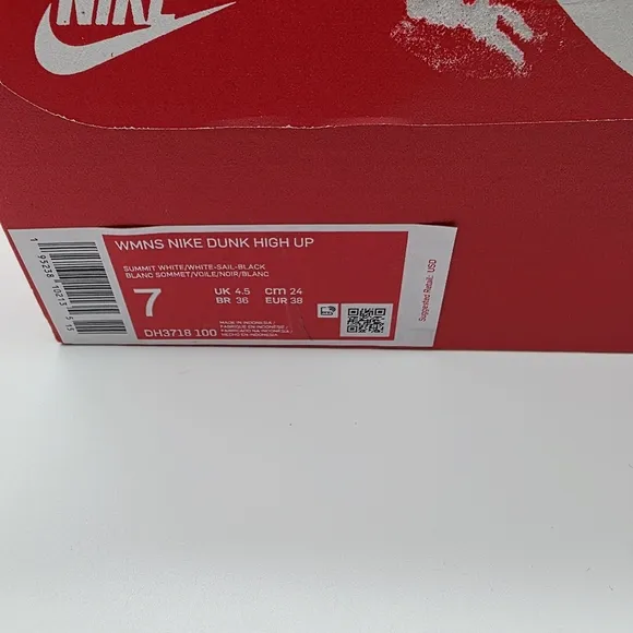 Nike Dunk High Up Summit White Sail Leather Women's Shoes Size 7