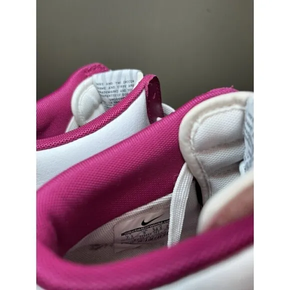Nike Dunk Sky Hi Bright Magenta Sneakers 528899-502 Black White Wedge 7.5
