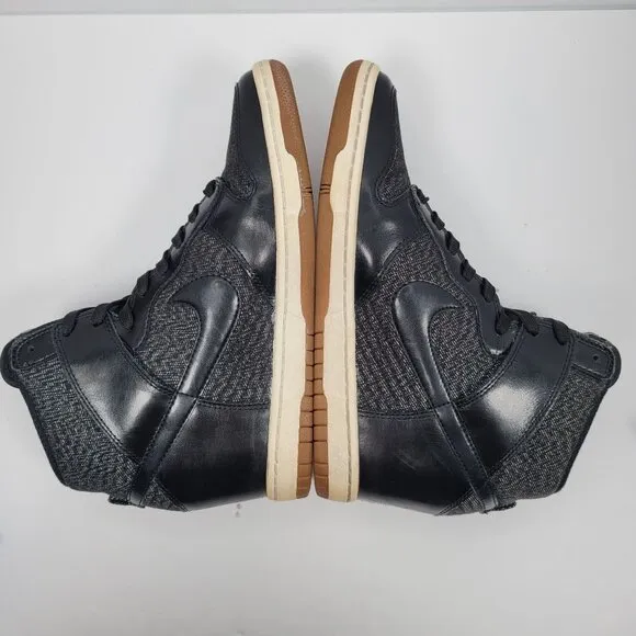 Nike Dunk Sky Hi Essential Black Wedge Women's Shoes 644877-003 US Size 8