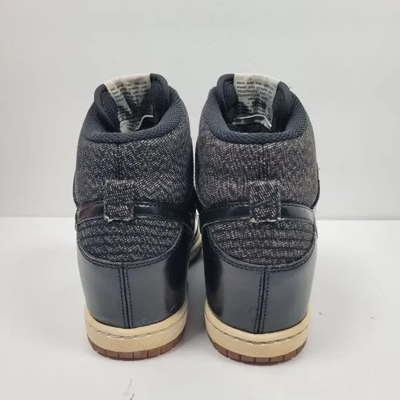 Nike Dunk Sky Hi Essential Black Wedge Women's Shoes 644877-003 US Size 8