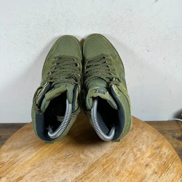 Nike Dunk Sky Hi Essential Military Women's Size‎ 6 Green Wedge Shoes 644877-302