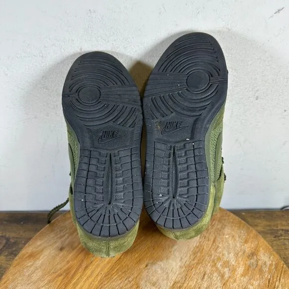 Nike Dunk Sky Hi Essential Military Women's Size‎ 6 Green Wedge Shoes 644877-302