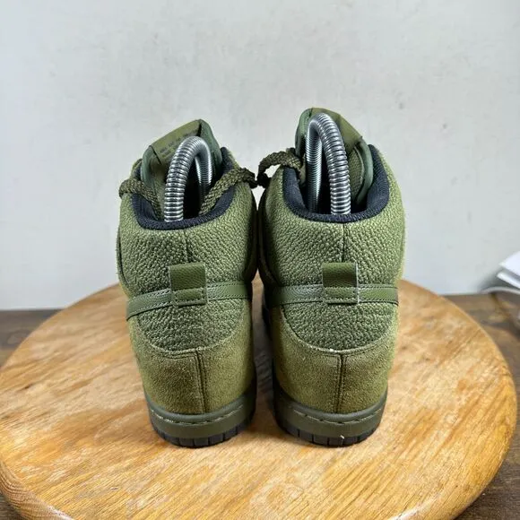 Nike Dunk Sky Hi Essential Military Women's Size‎ 6 Green Wedge Shoes 644877-302