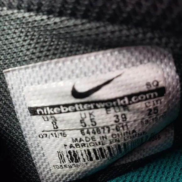 Nike Dunk Sky Hi Essential Womens Size 8 Black Suede Hidden Wedge Sneaker Shoes