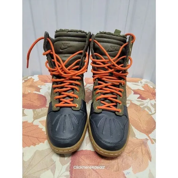 Nike Dunk Sky Hi Hidden Wedge Shoes H2O Repel Women's Size 8 Sneakers Retro