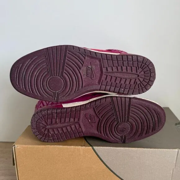 Nike Dunk Sky Hi Hidden Wedge Suede ‘Magenta Pink’ Women Shoes - SZ 8