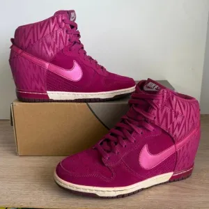 Nike Dunk Sky Hi Hidden Wedge Suede ‘Magenta Pink’ Women Shoes - SZ 8