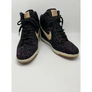Nike Dunk Sky Hi Purple Tribal Linen Hidden Wedge Sneakers Shoes Size 8