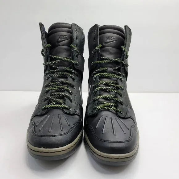 Nike Dunk Sky High Black Hidden Wedge Sneaker 2014 Women's 684954-001 US Size 12