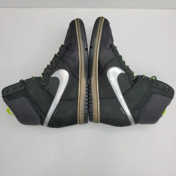 Nike Dunk Sky High Black Hidden Wedge Sneaker 2014 Women's 684954-001 US Size 12