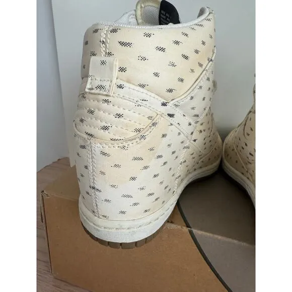 Nike Dunk Sky High Wedge Print 'Sail' Women Sneakers - Size 7.5