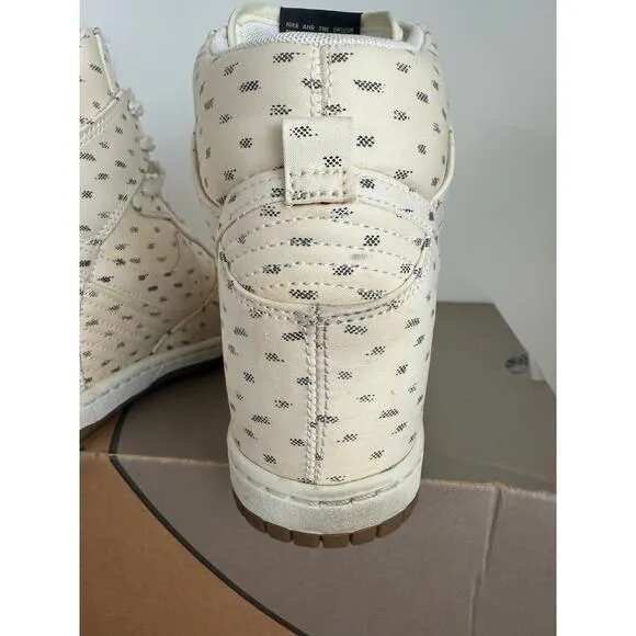 Nike Dunk Sky High Wedge Print 'Sail' Women Sneakers - Size 7.5