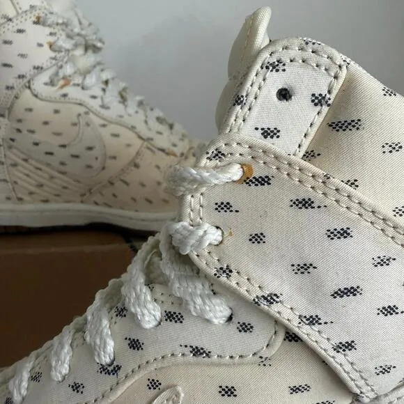 Nike Dunk Sky High Wedge Print 'Sail' Women Sneakers - Size 7.5