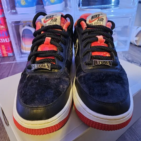 Nike DZ5427-001 Air Force 1 Low H Town Kids Basketball Shoes