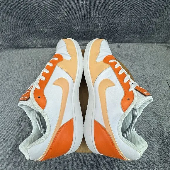 Nike Ebernon Low Shoes Mens Size 11.5 Orange White Street Custom Sneakers