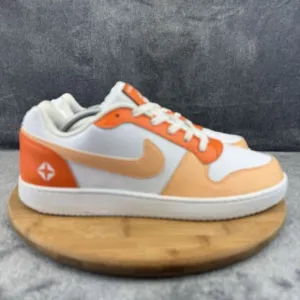 Nike Ebernon Low Shoes Mens Size 11.5 Orange White Street Custom Sneakers
