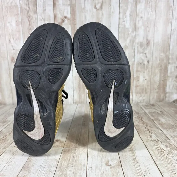 Nike Foamposite One Gold Basketball Shoes Sneakers B44782-701 Size 4.5Y
