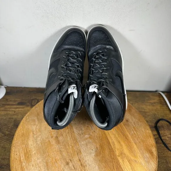 Nike Force Dunk Sky Hi Hidden Wedge Heel Black Womens‎ Size 9 Shoes 644877-008
