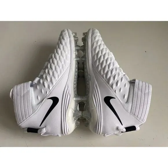 Nike Force Savage Pro 2 Triple White Football Cleats AH4000-100 Men's Size 13.5