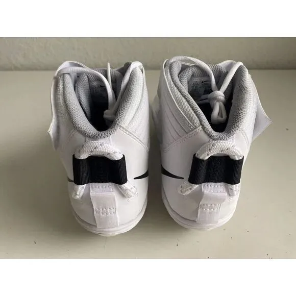 Nike Force Savage Pro 2 Triple White Football Cleats AH4000-100 Men's Size 13.5
