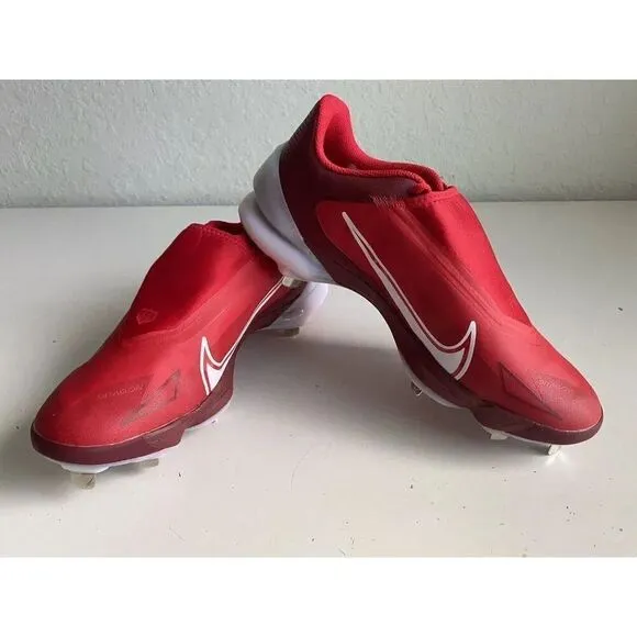 Nike Force Zoom Trout 8 Pro Red Metal Baseball Cleats CZ5915-616 Men's Sz 11
