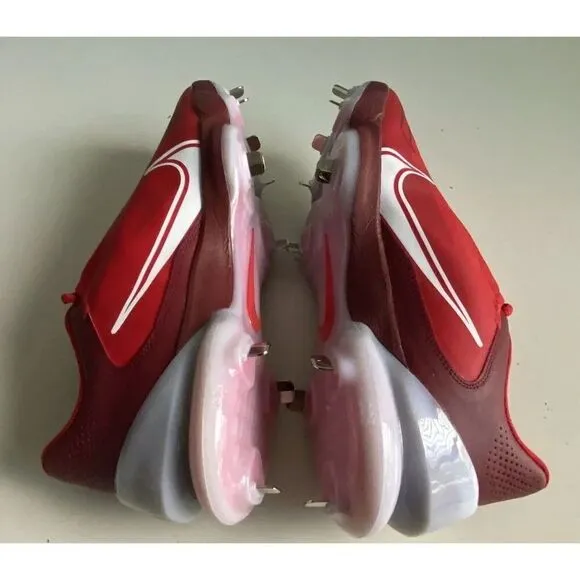 Nike Force Zoom Trout 8 Pro Red Metal Baseball Cleats CZ5915-616 Men's Sz 11