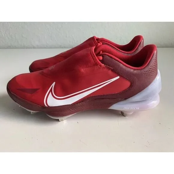 Nike Force Zoom Trout 8 Pro Red Metal Baseball Cleats CZ5915-616 Men's Sz 11
