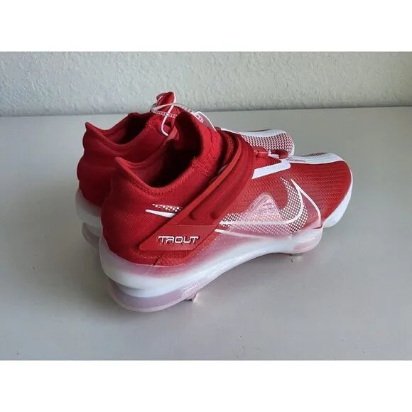Nike Force Zoom Mike Trout 7 Baseball Cleats Red White CI3134-602 Men Size 14