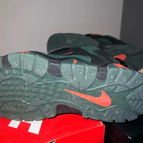 Nike Green and Orange Athletic Shoes