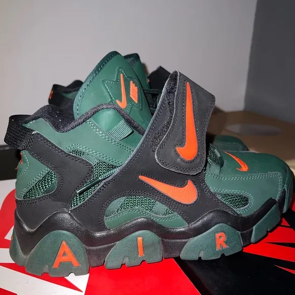 Nike Green and Orange Athletic Shoes