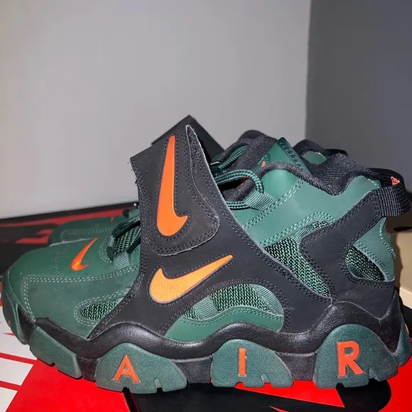 Nike Green and Orange Athletic Shoes