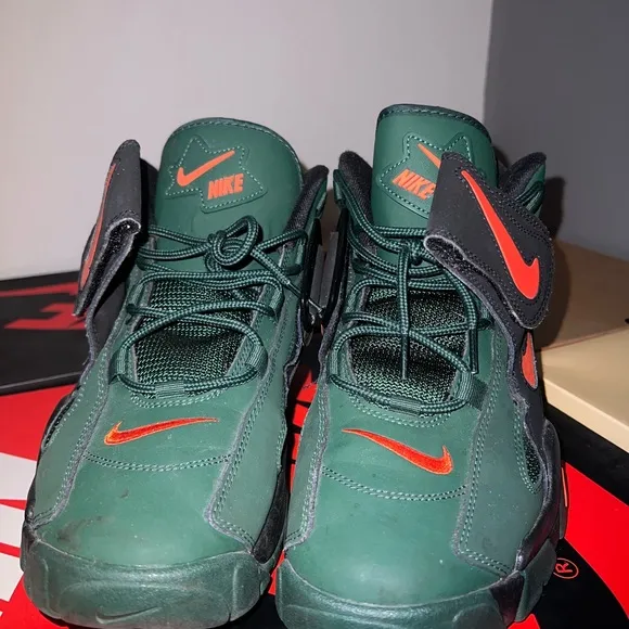 Nike Green and Orange Athletic Shoes