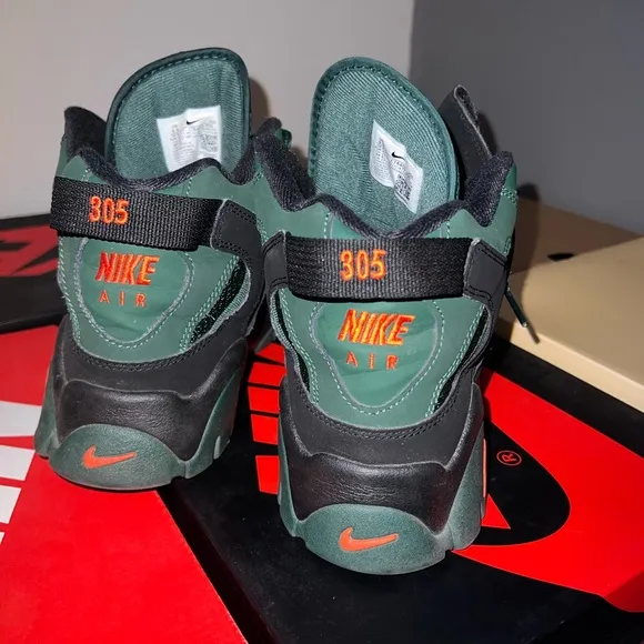 Nike Green and Orange Athletic Shoes